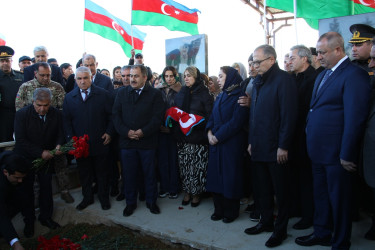 Birinci Qarabağ müharibəsində itkin düşmüş şəhid Elçin Quliyevlə vida mərasimi keçirilib