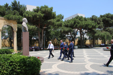 Badamdar qəsəbəsində yerləşən Heydər Əliyev parkında sakinlərlə görüş keçirilib