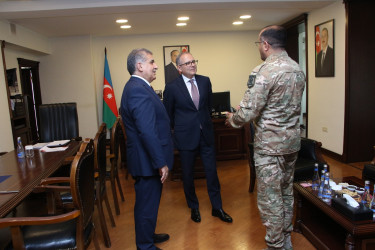 Rayon İcra Hakimiyyətinin başçısı Vətən müharibəsi qazisi Ramin Şirinov ilə görüş keçirmişdir