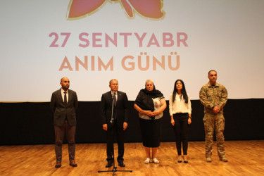 27 Sentyabr–Anım Gününə həsr olunmuş tədbir keçirildi