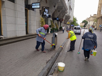 Səbail rayon ərazisində növbəti iməcilik işləri həyata keçirilmişdir