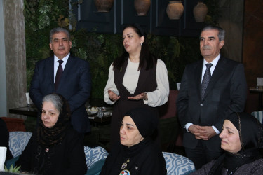Səbaildə “8 Mart – Beynəlxalq Qadınlar Günü” münasibətilə şəhid anaları ilə görüş keçirilib