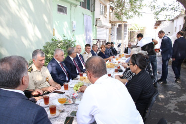 Rayon İcra Hakimiyyətinin başçısı şəhid ailələri ilə görüş keçirib