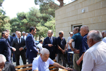 Badamdar qəsəbəsində yerləşən Heydər Əliyev parkında sakinlərlə görüş keçirilib