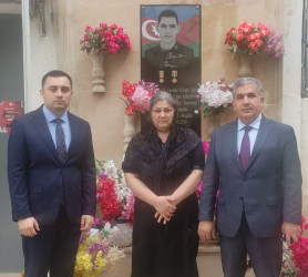 Səbail rayonunda Vətən müharibəsi şəhidlərinin ailə üzvləri Qurban bayramı münasibətilə ziyarət olundu