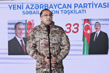 Yeni Azərbaycan Partiyası Səbail rayon təşkilatının yaradılmasının 33-cü ildönümünə həsr olunmuş tədbir