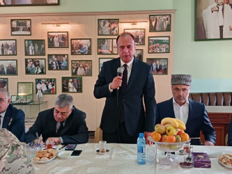 Bibiheybət məscid-ziyarətgah kompleksində şəhid ailələri, qazilər və veteranlarla görüş keçirilmişdir