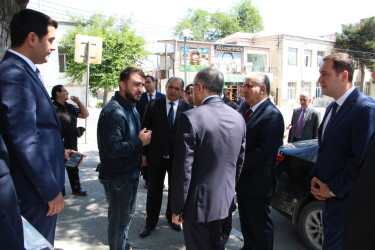 Rayon İcra Hakimiyyətinin başçısı 20-ci sahə yaşayış massivində sakinlərin müraciətlərini dinləmiş və əraziyə baxış keçirmişdir