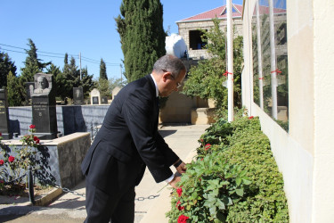 Anım Günü ilə əlaqədar Vətən müharibəsi şəhidlərinin məzarları ziyarət olunub