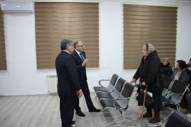 Rayon İcra Hakimiyyətinin başçısı sakinlərlə səyyar görüş keçirmişdir