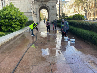 Səbail rayon ərazisində növbəti iməcilik işləri həyata keçirilmişdir