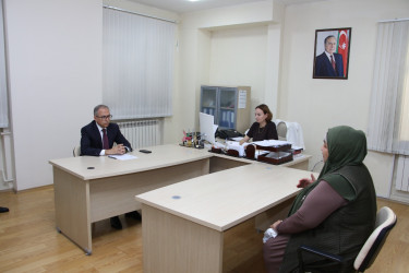 Səbail Rayon İcra Hakimiyyətində keçirilən vətəndaş qəbulları