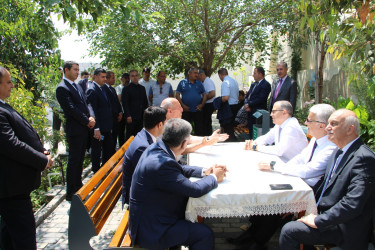 Rayon İcra Hakimiyyətinin başçısı 20-ci sahə yaşayış massivində sakinlərlə görüş keçirib