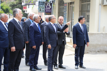 Rayon İcra Hakimiyyətinin başçısı Badamdar qəsəbəsində əraziyə baxış keçirib