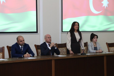 Səbail rayonunda Zəfər Gününün beş illiyinə hərs olunmuş “Tarixdə Qalacaq Qələbə” mövzusunda Elmi-praktik konfrans keçirilib