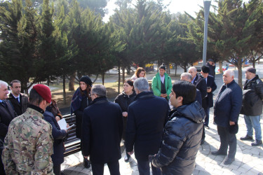 Rayon İcra Hakimiyyətinin başçısı Badamdar qəsəbəsində sakinlərlə görüş keçirmişdir