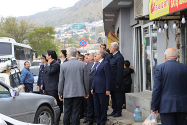 Rayon İcra Hakimiyyətinin başçısı 20-ci sahə yaşayış massivində əraziyə baxış keçirib