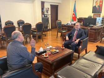 Rayon İcra Hakimiyyətinin başçısı Vətən müharibəsi şəhidi Fərid Əliyevin atası ilə görüş keçirmişdir