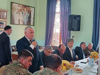 Bibiheybət məscid-ziyarətgah kompleksində şəhid ailələri, qazilər və veteranlarla görüş keçirilmişdir