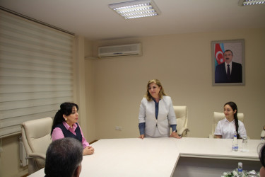 Buraxılış imtahanında yüksək nəticə əldə etmiş Şəhanə Abbasova ilə görüş keçirilmişdir