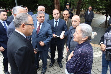 Rayon İcra Hakimiyyətinin başçısı Badamdar qəsəbə sakinləri ilə səyyar görüş keçirmişdir