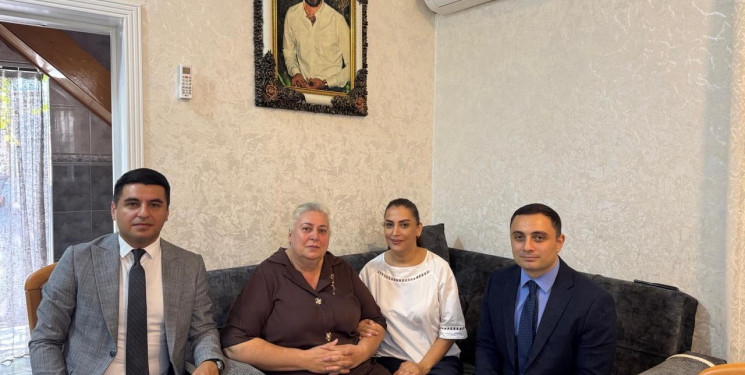 Vətən müharibəsi şəhidi Murad Qurbanovun ailə üzvləri ziyarət olundu