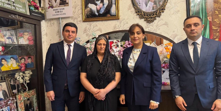 Vətən müharibəsi şəhidi Cavidan İbrahimlinin ailə üzvləri ziyarət olundu