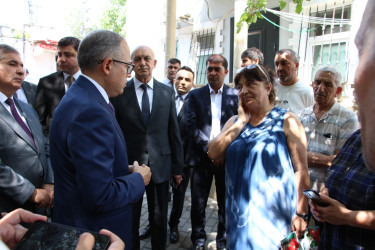 Rayon İcra Hakimiyyətinin başçısı 20-ci sahə yaşayış massivində sakinlərlə səyyar qəbul keçirmişdir