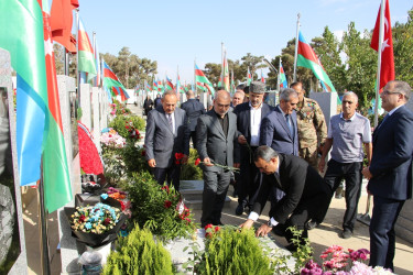 Vətən müharibəsi şəhidi Məmmədağa Səfərovun məzarı ziyarət olundu