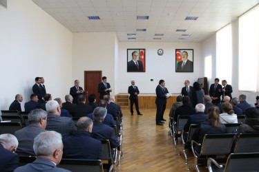 Rayon İcra Hakimiyyətinin başçısı Badamdar qəsəbəsində sakinlərlə səyyar görüş keçirmişdir