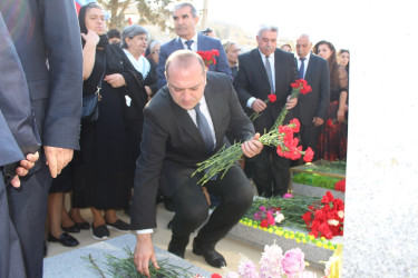 Şəhid Yusif Budaqovun doğum günü münasibətilə məzarı ziyarət olundu