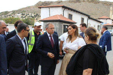 Bibiheybət qəsəbəsi, Namiq Quliyev küçəsində aparılan abadlıq və yenidənqurma işləri sürətlə davam edir