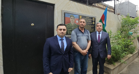 Səbail rayonunda Vətən müharibəsi şəhidlərinin ailə üzvləri Qurban bayramı münasibətilə ziyarət olundu