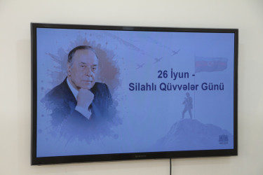 Səbaildə “26 İyun - Silahlı Qüvvələr Günü”nə həsr olunmuş tədbir keçirilib