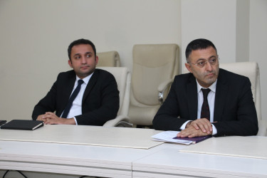 “Şəhərsalma və Memarlıq İli” çərçivəsində Səbail Rayon İcra Hakimiyyətində 18 Oktyabr – Müstəqilliyin Bərpası Gününə həsr olunmuş tədbir keçirilib