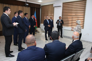 Rayon İcra Hakimiyyətinin başçısı sakinlərlə səyyar görüş keçirmişdir