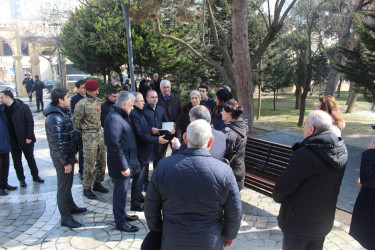 Rayon İcra Hakimiyyətinin başçısı Badamdar qəsəbəsində sakinlərlə görüş keçirmişdir