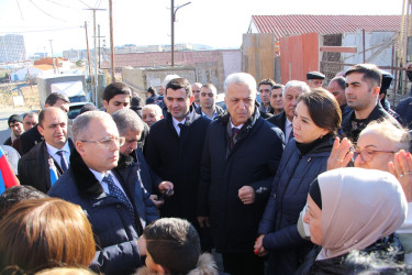 Rayon İcra Hakimiyyəti başçısının Arif İsmayılov küçəsində sakinlərlə görüşü