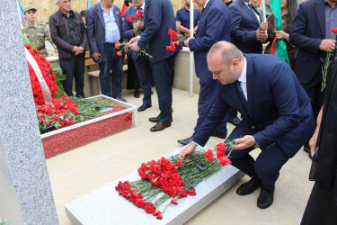 Əli Tağıyevin Vətən müharibəsində şəhid olmasının ildönümü münasibətilə məzarı ziyarət olundu