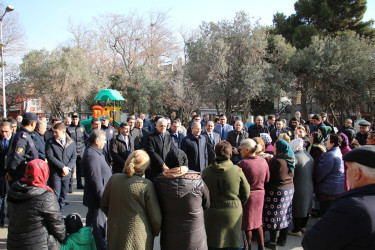 Rayon İcra Hakimiyyəti başçısının 20-ci sahə yaşayış massivində sakinlərlə görüşü