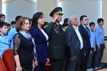 Səbail rayonunda məktəblilərlə vətənpərvərlik mövzusunda görüş keçirilmişdir