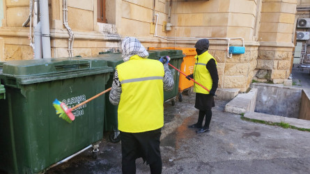 Səbail rayon ərazisində növbəti iməcilik işləri həyata keçirilmişdir