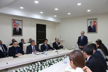 Səbail Rayon İcra Hakimiyyətində 31 dekabr - Dünya Azərbaycanlılarının Həmrəylik Günü və Yeni il münasibəti ilə tədbir keçirilmişdir