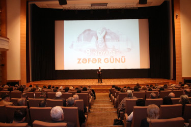 Nizami Kino Mərkəzində 8 Noyabr - Zəfər Gününə həsr olunmuş tədbir keçirilib