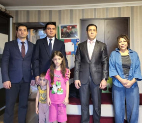 Şəhid Fikrət Həzrətquliyevin ailə üzvləri ziyarət olunmuşdur