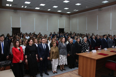 Səbail Rayon İcra Hakimiyyətində Ümummilli Lider Heydər Əliyevin anadan olmasının 103-cü ildönümü həsr olunmuş tədbir keçirilmişdir