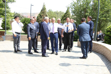 Rayon İcra Hakimiyyətinin başçısı tərəfindən “Fəhlə əlləri” parkına baxış keçirilib