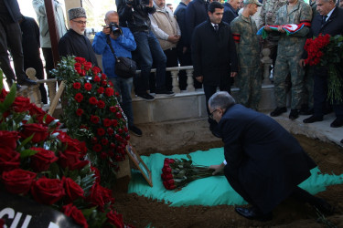 Birinci Qarabağ müharibəsində itkin düşmüş şəhid Elçin Quliyevlə vida mərasimi keçirilib