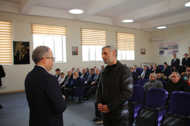 Rayon İcra Hakimiyyətinin başçısı 20-ci sahə yaşayış massivində sakinlərlə səyyar qəbul keçirmişdir