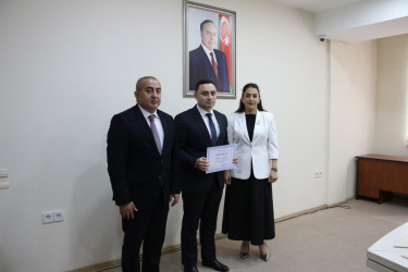Səbail Rayon İcra Hakimiyyətində “Mülkiyyət hüququnun qorunması və Avropa Konvensiyası” mövzusunda təlim keçirilmişdir
